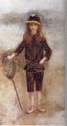 Pierre Renoir The Little Fisher Girl(Marthe Berard) Sweden oil painting artist